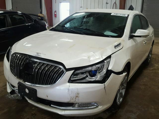 1G4GB5G36EF195379 - 2014 BUICK LACROSSE WHITE photo 2