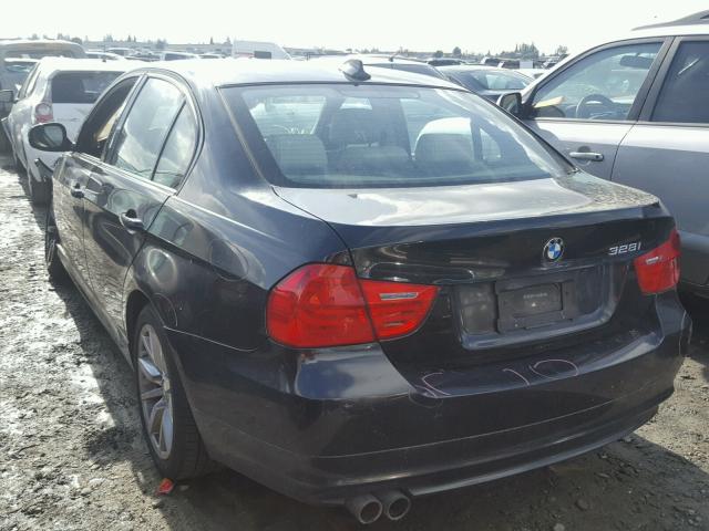 WBAPH5G52BNM83922 - 2011 BMW 328 I SULE BLACK photo 3