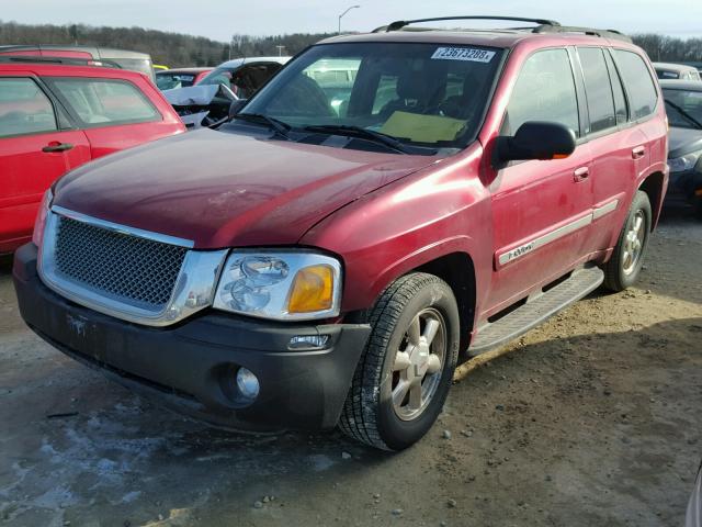 1GKDT13S422379270 - 2002 GMC ENVOY BURGUNDY photo 2