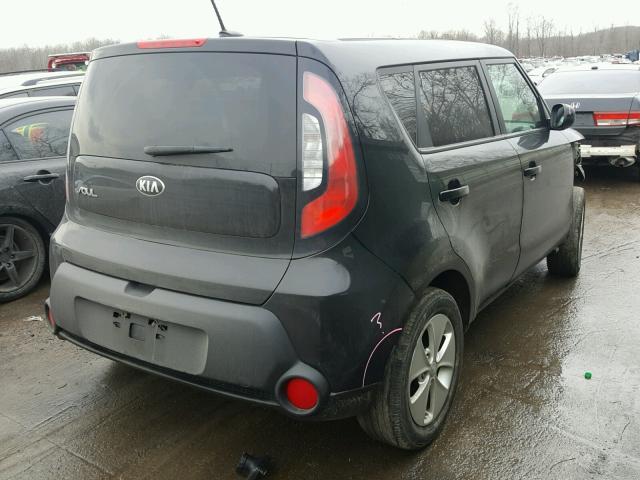 KNDJN2A24E7722264 - 2014 KIA SOUL BLACK photo 4