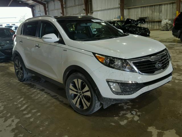 KNDPCCA23B7029588 - 2011 KIA SPORTAGE E WHITE photo 1