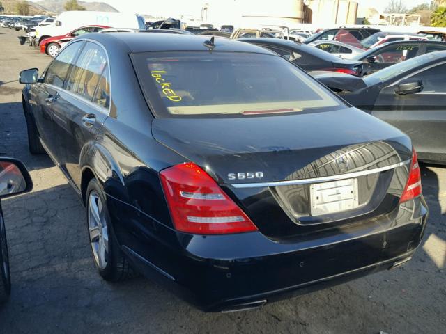 WDDNG7DB4CA420029 - 2012 MERCEDES-BENZ S 550 BLACK photo 3