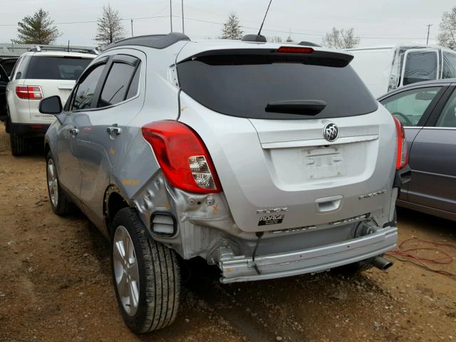 KL4CJBSB8FB041858 - 2015 BUICK ENCORE CON SILVER photo 3