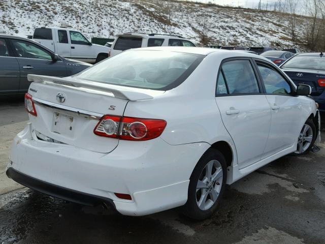 5YFBU4EE6DP208453 - 2013 TOYOTA COROLLA BA WHITE photo 4