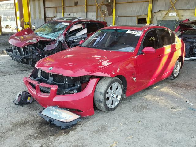 WBAVB17506NK31500 - 2006 BMW 325 I AUTO RED photo 2