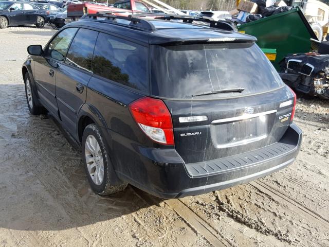 4S4BP66C097321982 - 2009 SUBARU OUTBACK 2. BLACK photo 3