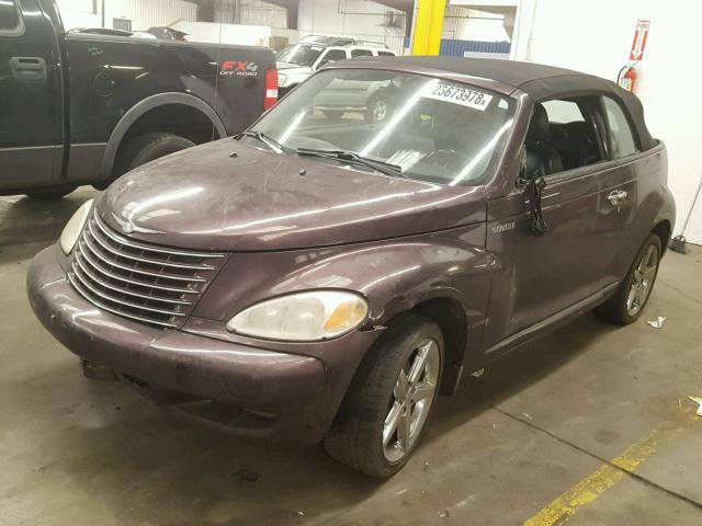 3C3AY75S15T501459 - 2005 CHRYSLER PT CRUISER PURPLE photo 2