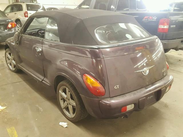 3C3AY75S15T501459 - 2005 CHRYSLER PT CRUISER PURPLE photo 3