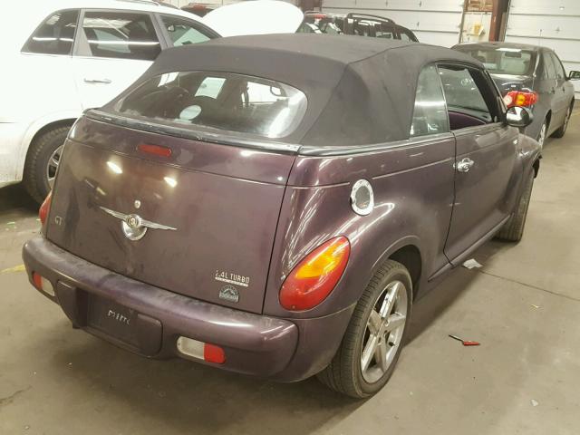 3C3AY75S15T501459 - 2005 CHRYSLER PT CRUISER PURPLE photo 4