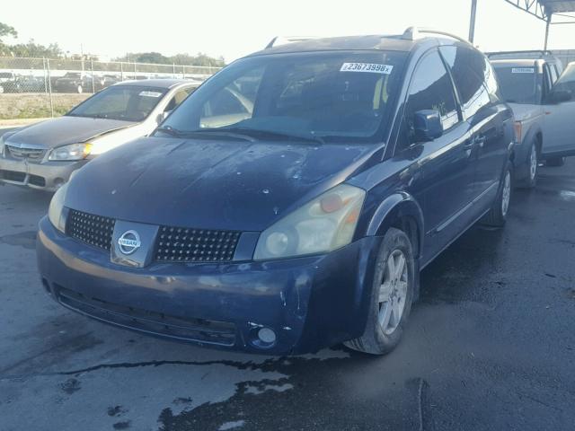 5N1BV28U75N124995 - 2005 NISSAN QUEST S BLUE photo 2