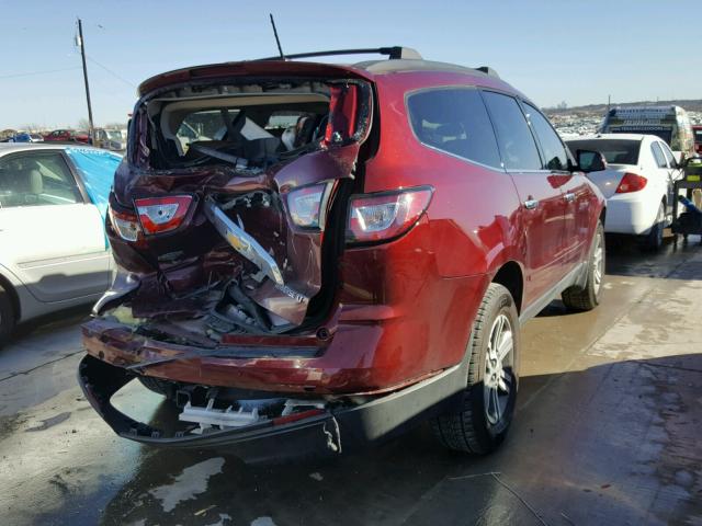 1GNKRHKD1FJ179026 - 2015 CHEVROLET TRAVERSE L MAROON photo 4