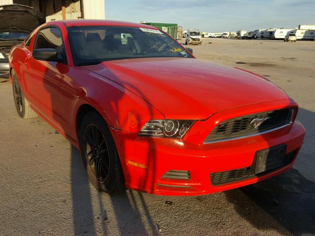 1ZVBP8AM1D5269280 - 2013 FORD MUSTANG RED photo 1