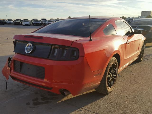 1ZVBP8AM1D5269280 - 2013 FORD MUSTANG RED photo 4
