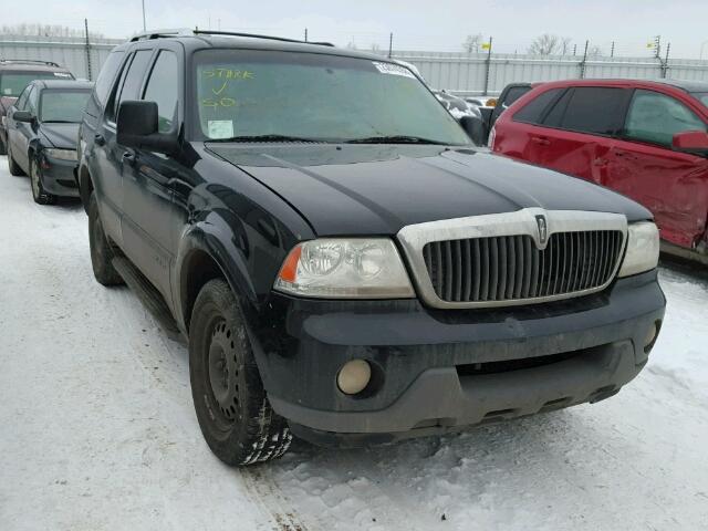 5LMEU88H74ZJ11903 - 2004 LINCOLN AVIATOR BLACK photo 1