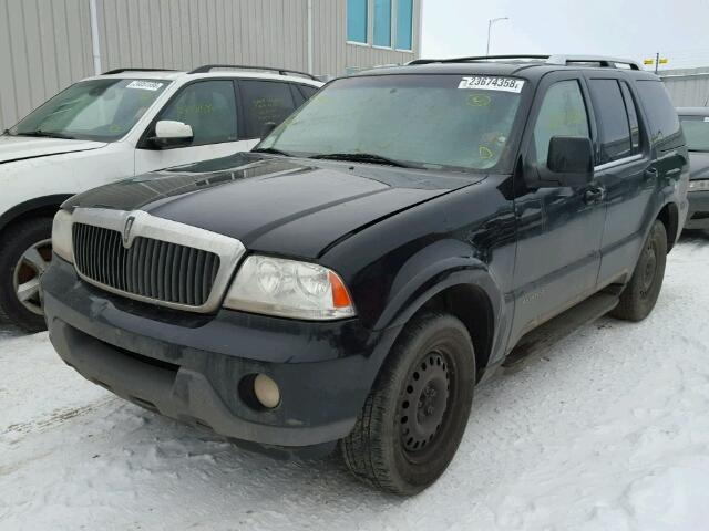 5LMEU88H74ZJ11903 - 2004 LINCOLN AVIATOR BLACK photo 2