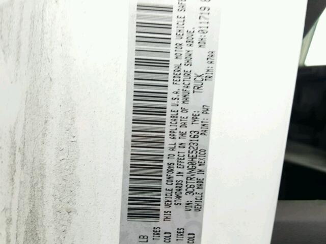 3C6TRVNG0HE523163 - 2017 RAM PROMASTER 白色 照片 10