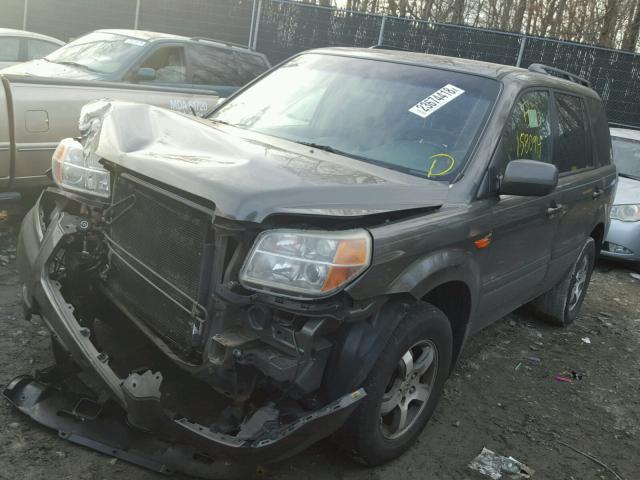 5FNYF18466B020777 - 2006 HONDA PILOT EX GRAY photo 2