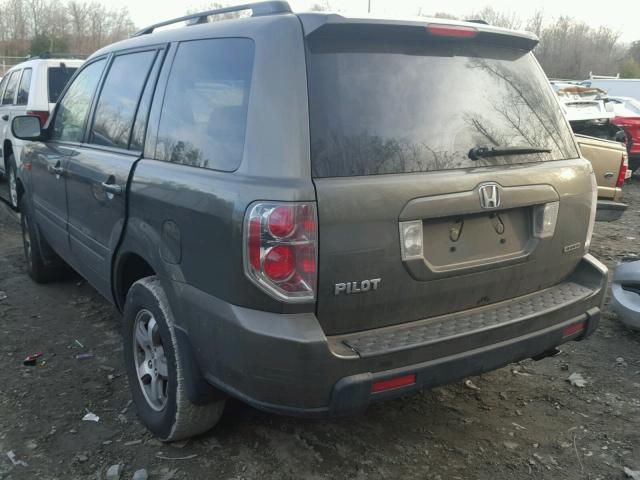 5FNYF18466B020777 - 2006 HONDA PILOT EX GRAY photo 3