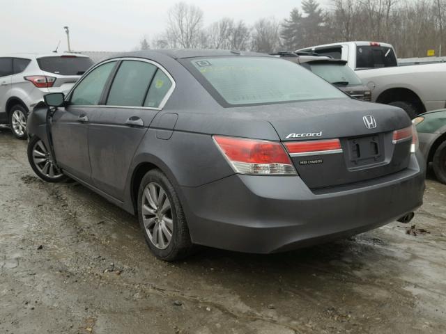 1HGCP2F85CA001923 - 2012 HONDA ACCORD EXL GRAY photo 3