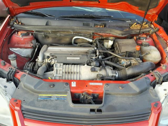 1G1AP18P877219077 - 2007 CHEVROLET COBALT SS RED photo 7