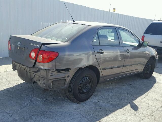 1NXBR32EX7Z771654 - 2007 TOYOTA COROLLA CE GRAY photo 4