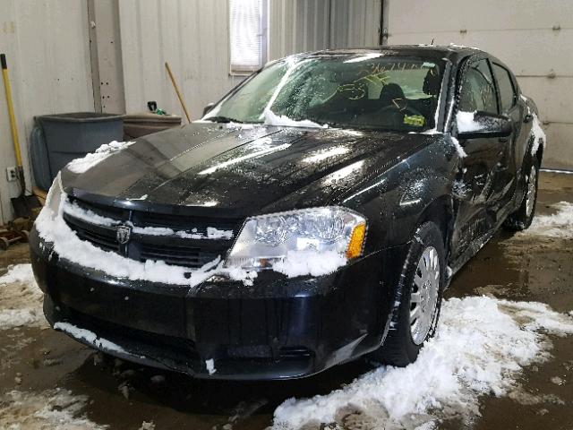 1B3CC4FBXAN102514 - 2010 DODGE AVENGER SX BLACK photo 2