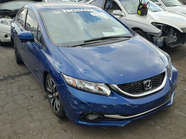 19XFB2F99EE217826 - 2014 HONDA CIVIC EXL BLUE photo 1