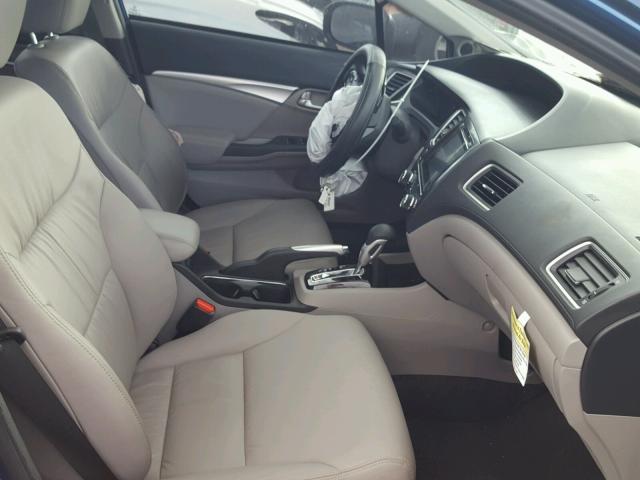 19XFB2F99EE217826 - 2014 HONDA CIVIC EXL Көк фото 5