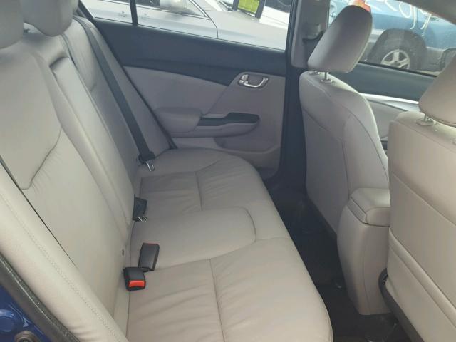 19XFB2F99EE217826 - 2014 HONDA CIVIC EXL Көк фото 6