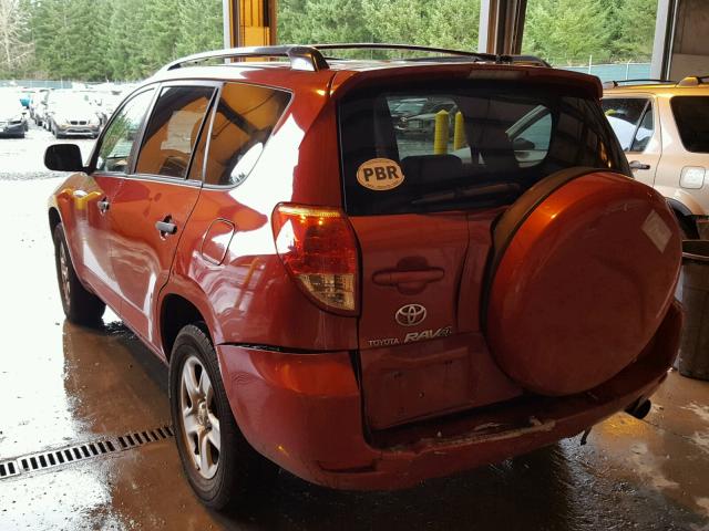 JTMBD33V375118644 - 2007 TOYOTA RAV4 RED photo 3