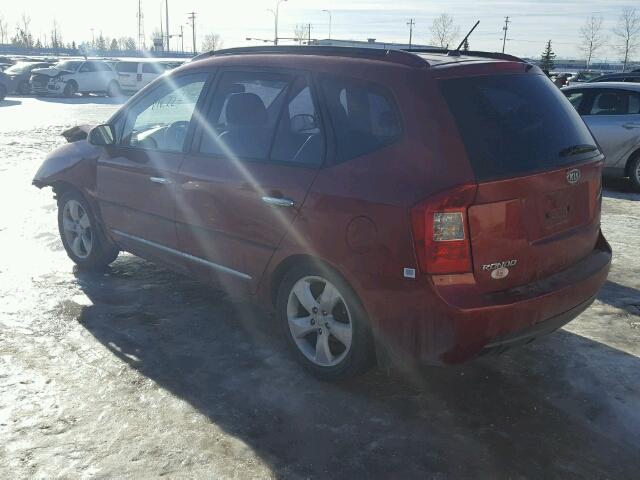 KNAFG526277100376 - 2007 KIA RONDO LX RED photo 3