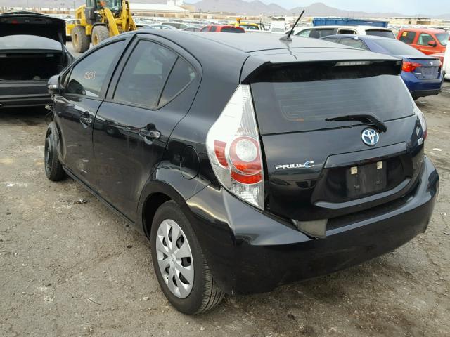 JTDKDTB31D1547395 - 2013 TOYOTA PRIUS C BLACK photo 3