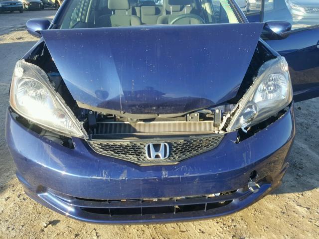 JHMGE8H34DC030375 - 2013 HONDA FIT BLUE photo 7