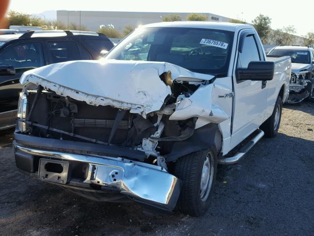 1FTMF1CM8DFD22439 - 2013 FORD F150 WHITE photo 2