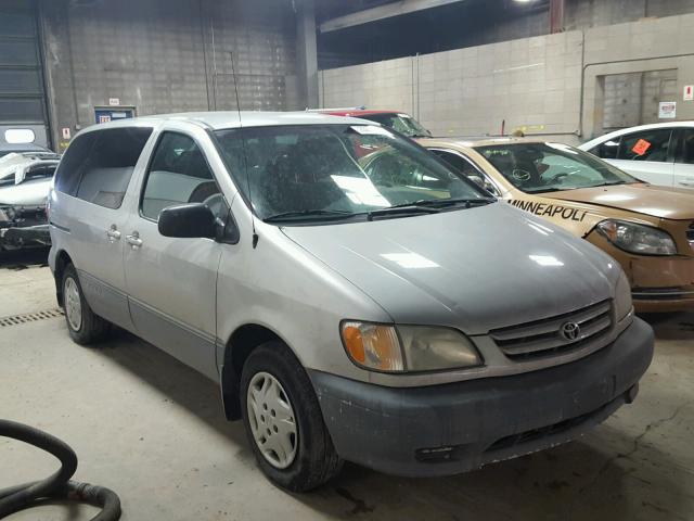 4T3ZF19C82U415221 - 2002 TOYOTA SIENNA CE GRAY photo 1