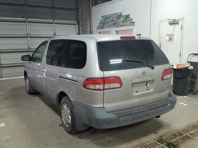 4T3ZF19C82U415221 - 2002 TOYOTA SIENNA CE GRAY photo 3