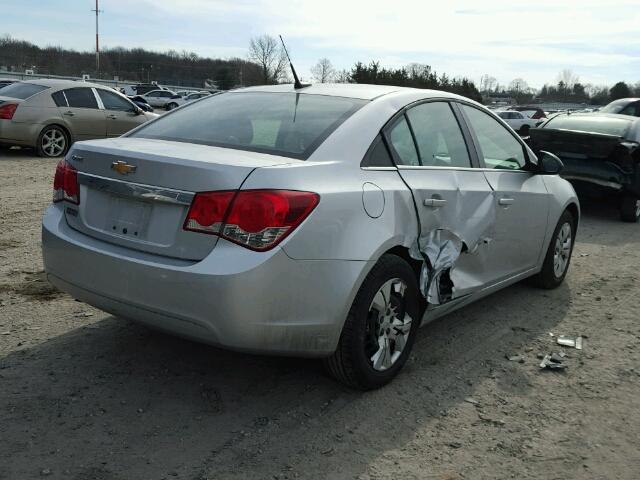 1G1PC5SH8C7405002 - 2012 CHEVROLET CRUZE SILVER photo 4