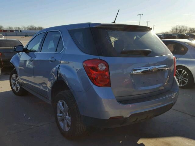 2GNALAEK3E6250219 - 2014 CHEVROLET EQUINOX LS BLUE photo 3