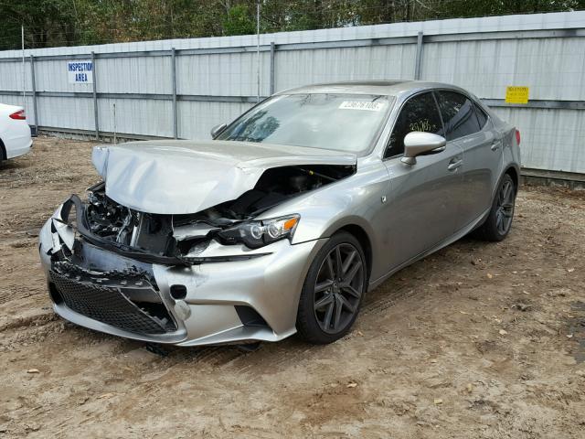 JTHBF1D21F5057245 - 2015 LEXUS IS 250 SILVER photo 2