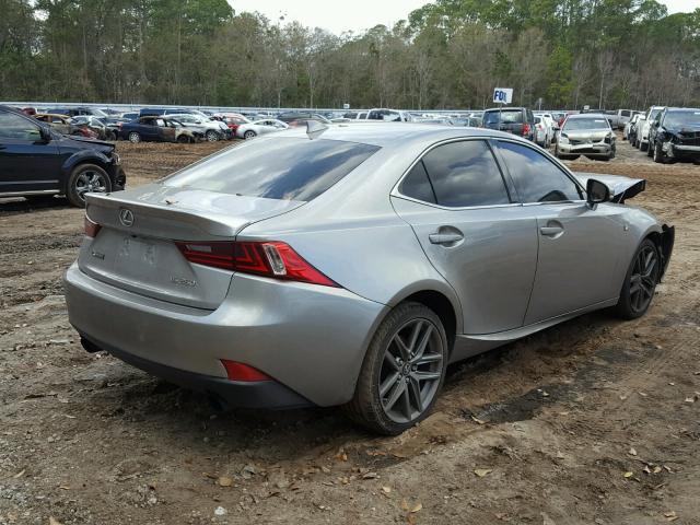 JTHBF1D21F5057245 - 2015 LEXUS IS 250 SILVER photo 4