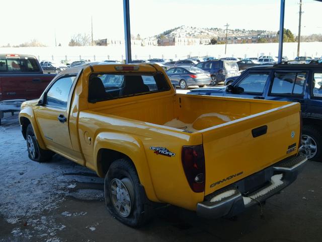 1GTDT146958237429 - 2005 GMC CANYON YELLOW photo 3