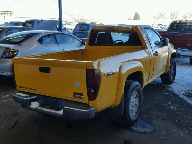 1GTDT146958237429 - 2005 GMC CANYON YELLOW photo 4