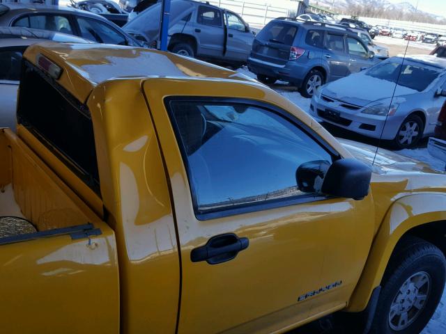 1GTDT146958237429 - 2005 GMC CANYON YELLOW photo 9