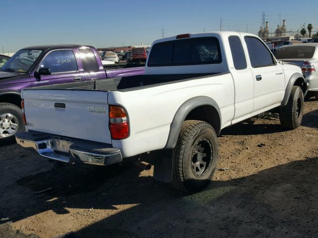 5TESN92N31Z726069 - 2001 TOYOTA TACOMA XTR WHITE photo 4