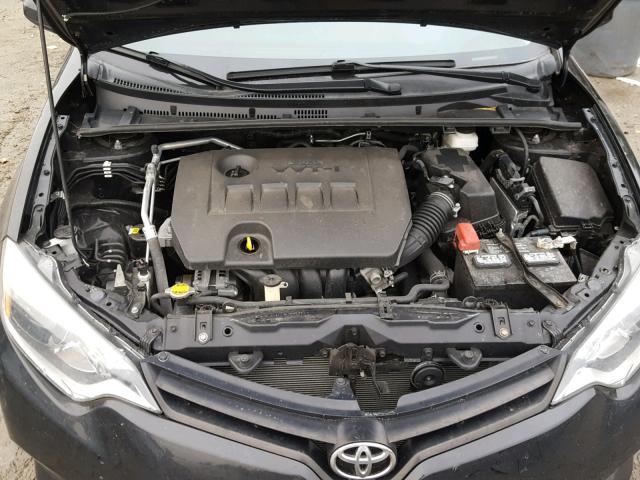 2T1BURHE8EC190824 - 2014 TOYOTA COROLLA L BLACK photo 7