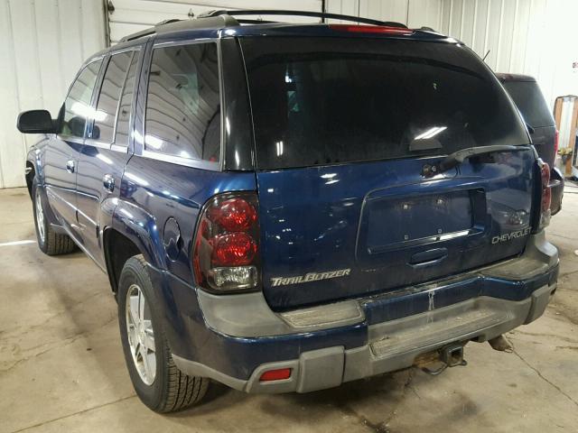 1GNDT13S042384410 - 2004 CHEVROLET TRAILBLAZE BLUE photo 3