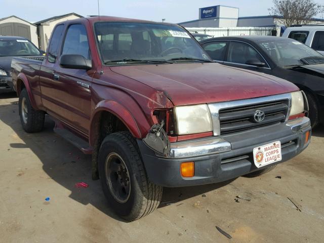 4TASM92N8YZ680162 - 2000 TOYOTA TACOMA XTR RED photo 1