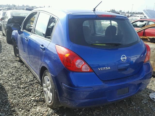 3N1BC1CP7CK283138 - 2012 NISSAN VERSA S BLUE photo 3