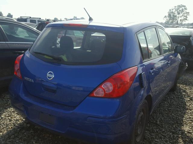 3N1BC1CP7CK283138 - 2012 NISSAN VERSA S BLUE photo 4