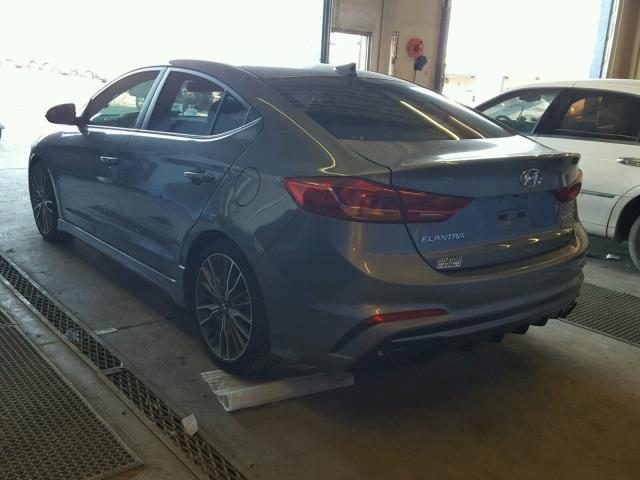 KMHD04LB5HU363674 - 2017 HYUNDAI ELANTRA SP GRAY photo 3